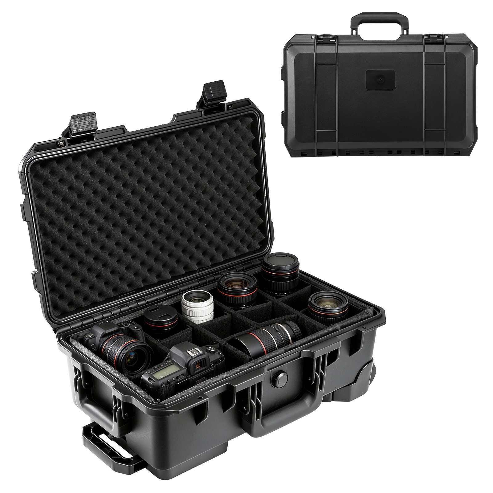 Drone Carrying Case - Professional Large Hard Rolling Camera Case,