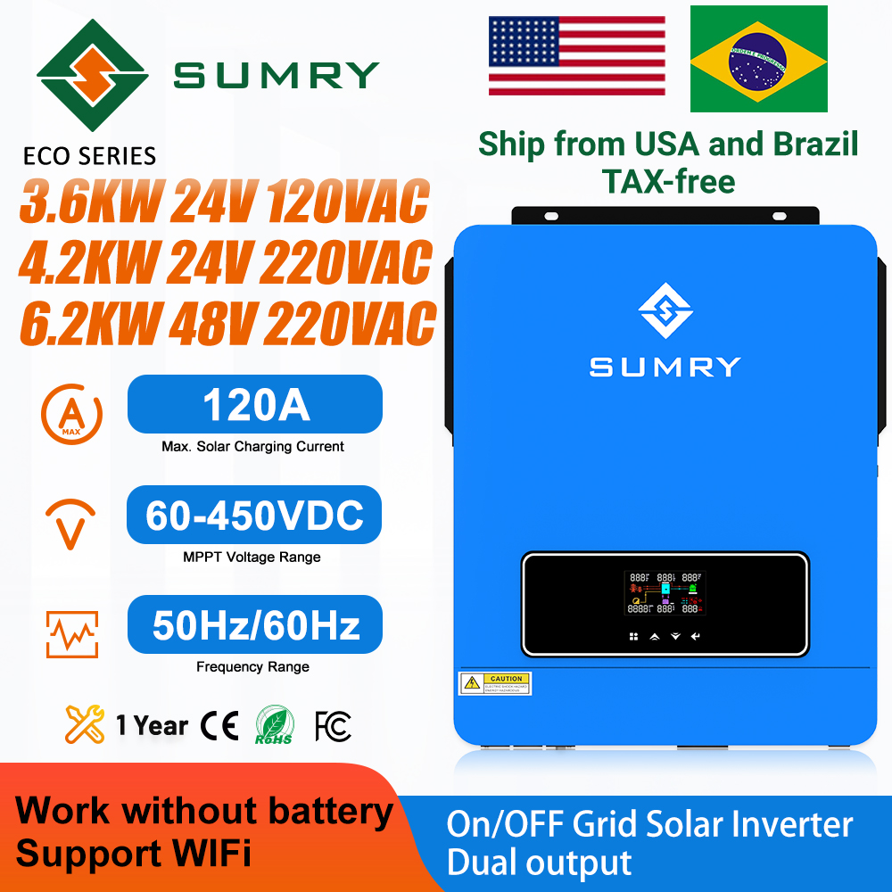 Drone Solar Charger - SUMRY 3.6kw 4.2kw 6.2kw ON/off Gird