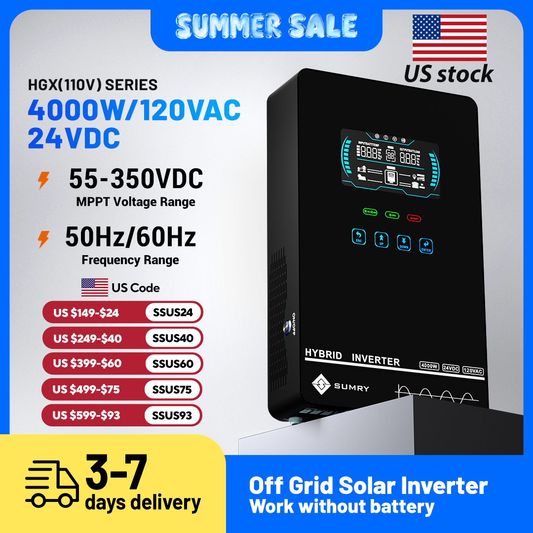 Drone Solar Charger - Sumry 4KW 120V Off Grid Solar