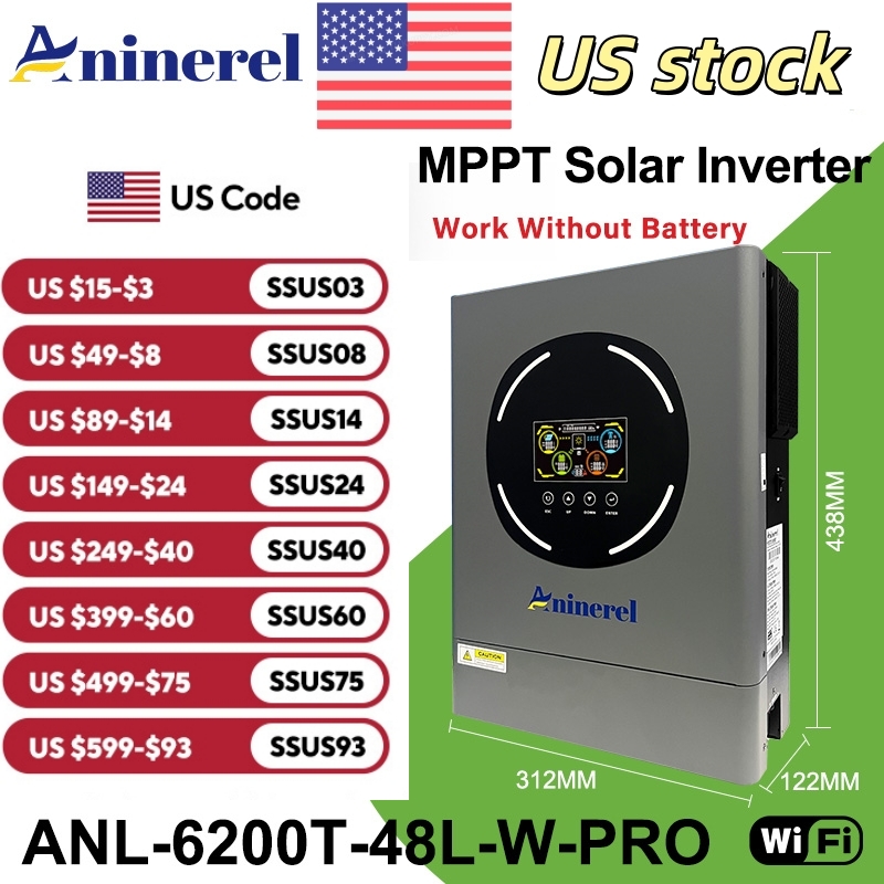 Aninerel 6.2KW 48V Hybrid Sola – Drone Solar Charger recenzja i cena