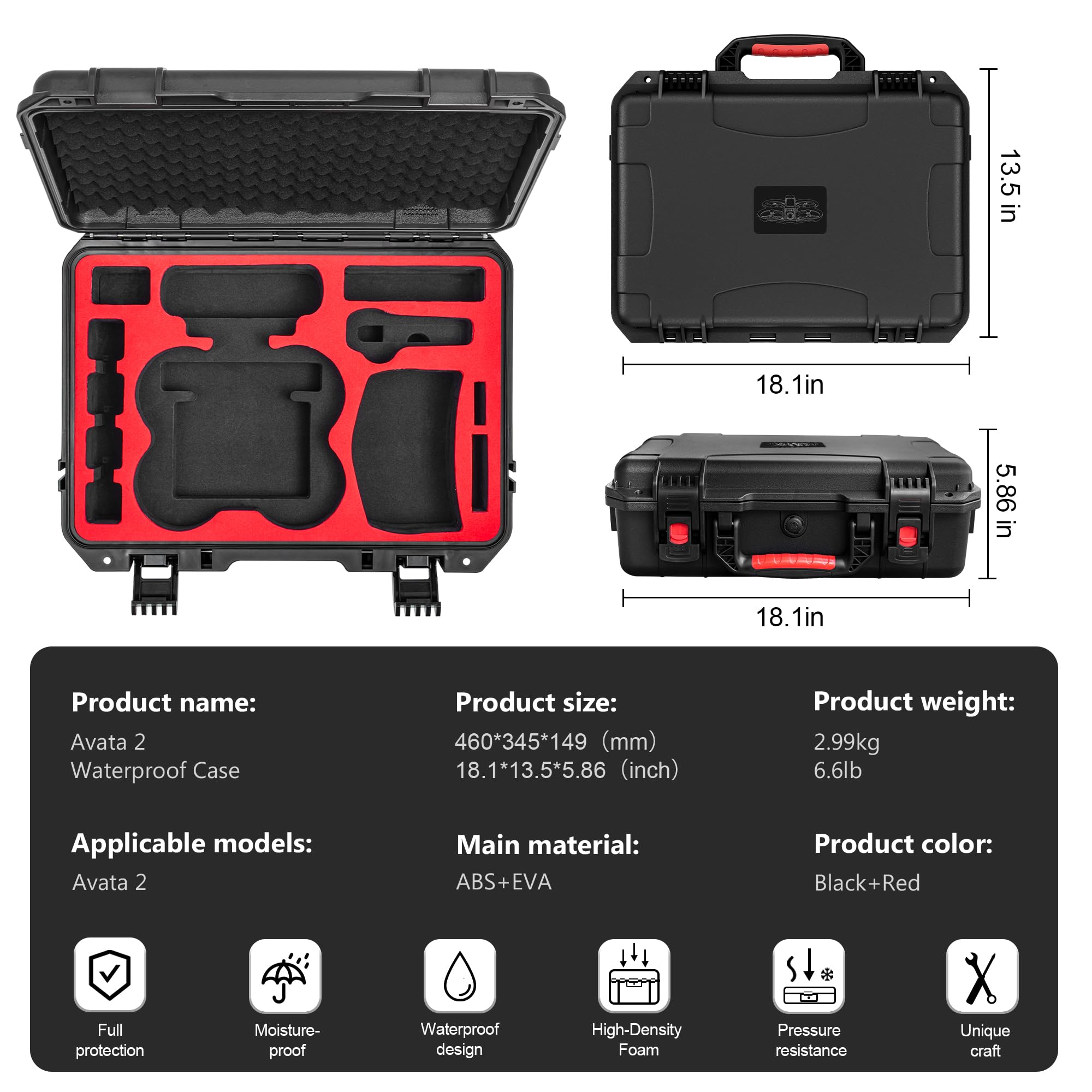 Carrying Hard Case for DJI Ava – Drone Controller Hood recenzja i cena