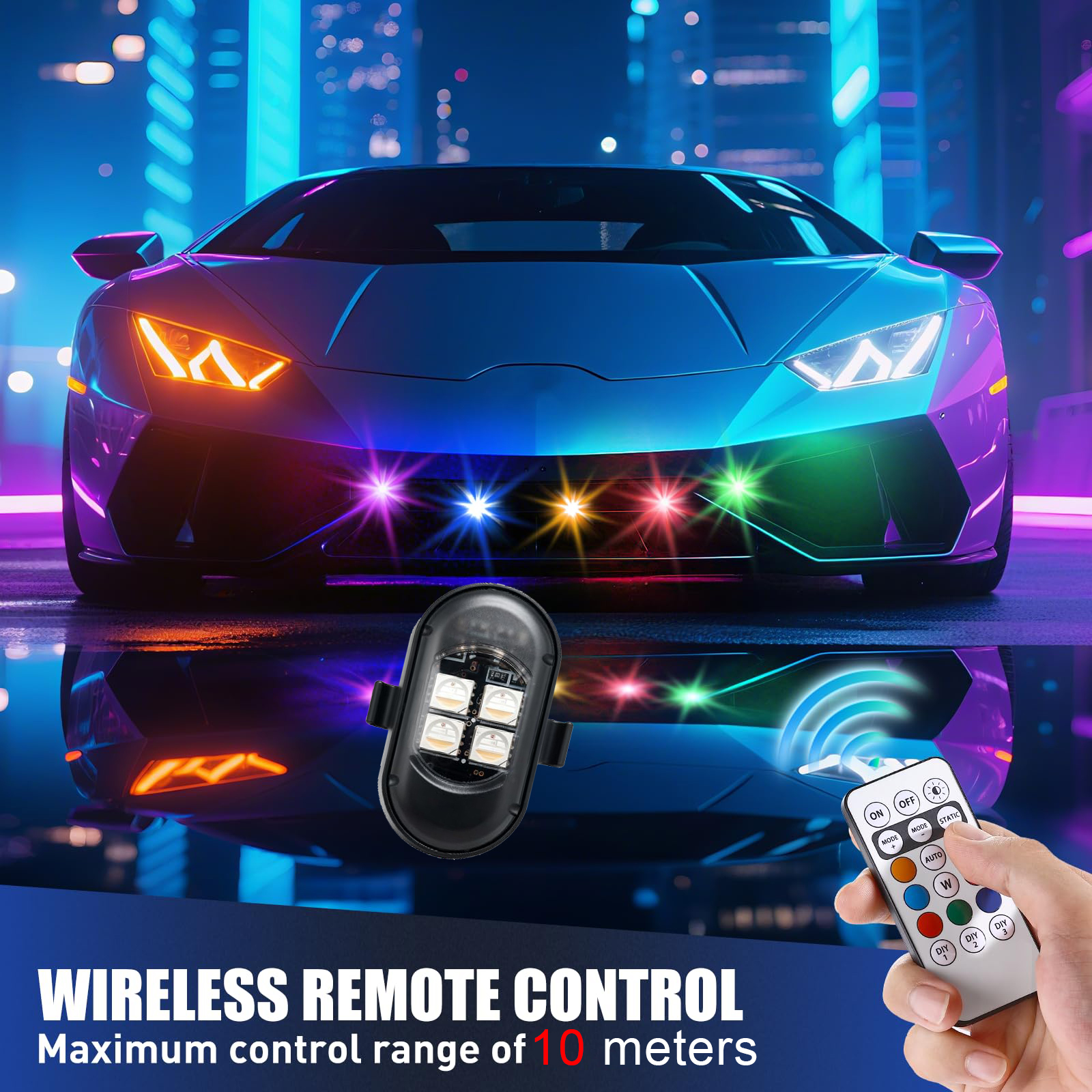 Upgraded 4LEDs Wireless LED St – Drone Strobe Light recenzja i cena