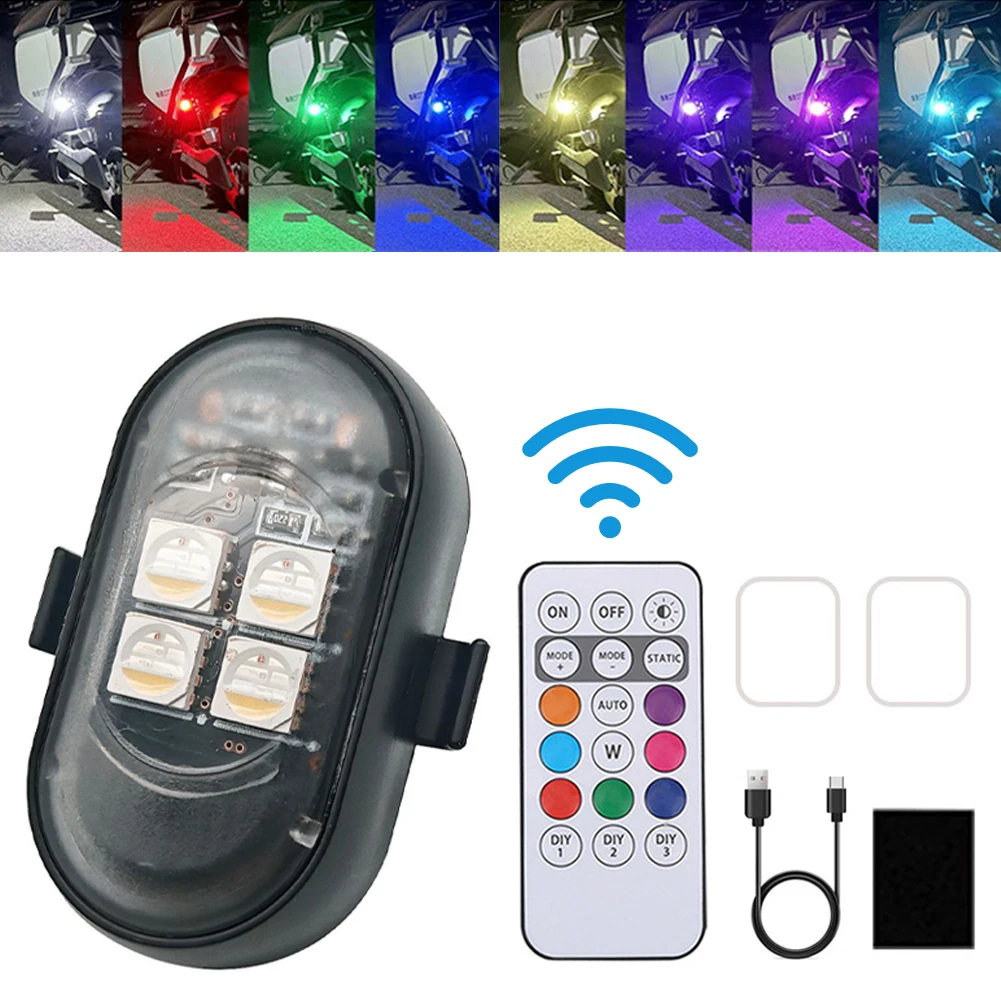 1-8PCS USB Rechargeable Waterp – Drone Strobe Light recenzja i cena