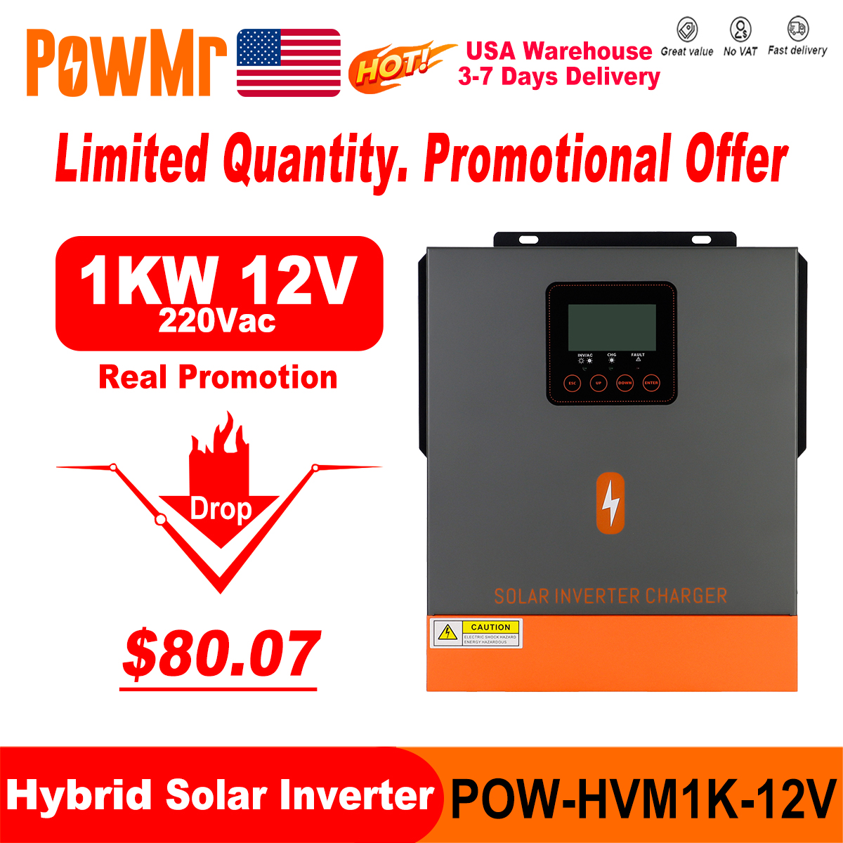 Clearance Sale 1KW Hybrid Sola – Drone Solar Charger recenzja i cena