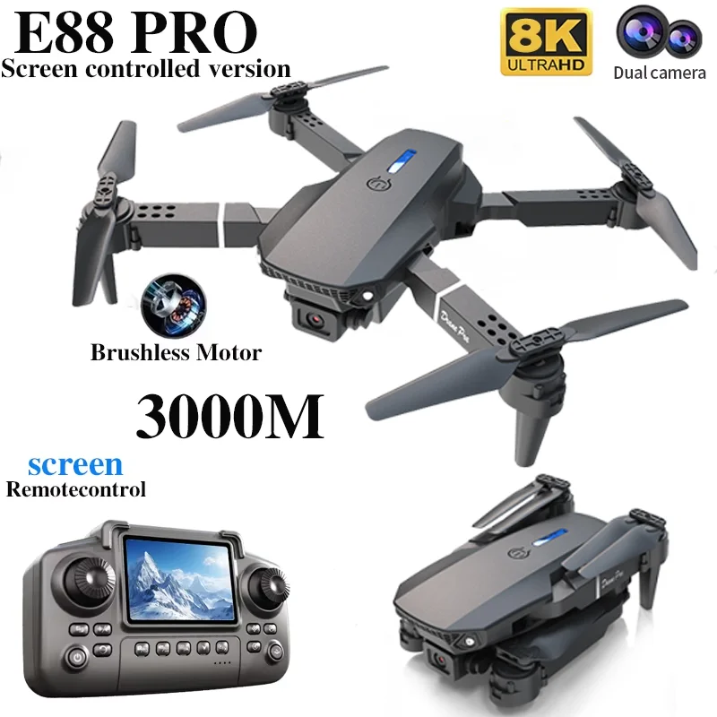 Professional E88 PRO Drone wit – Drone Controller Screen recenzja i cena