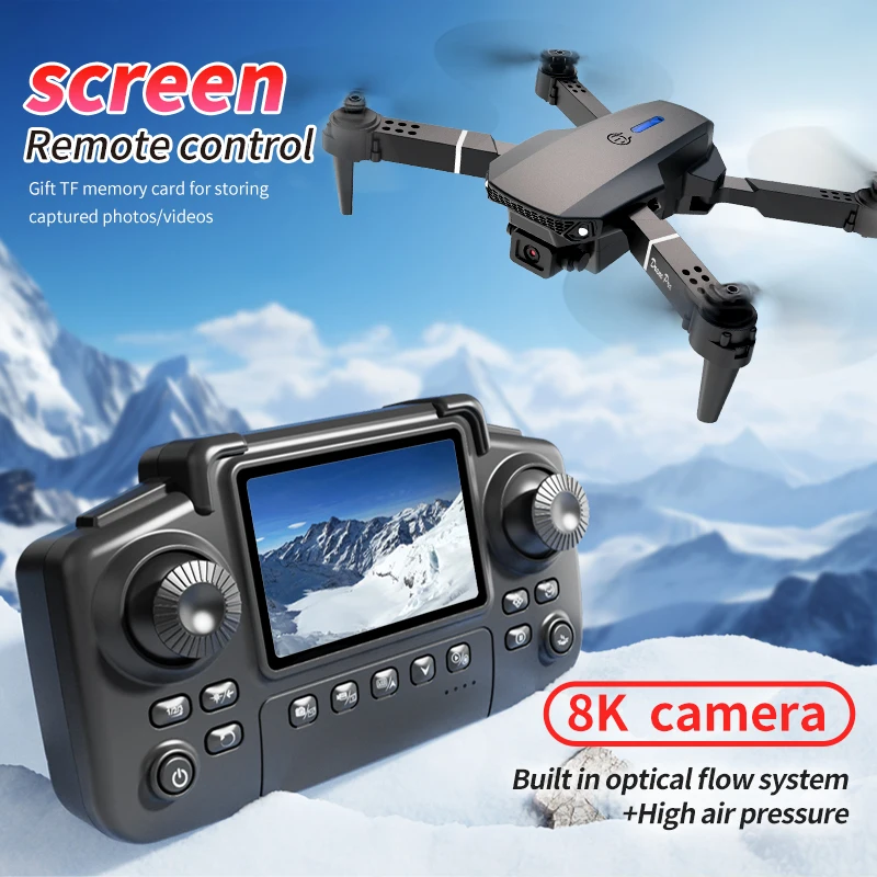Professional E88 PRO Drone wit – Drone Controller Screen recenzja i cena