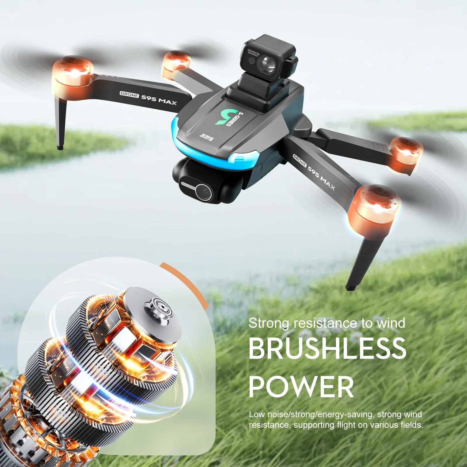 NEW S9S MAX MINI Drone 4K 2-Ax – Drone Remote Controller Lanyard recenzja i cena