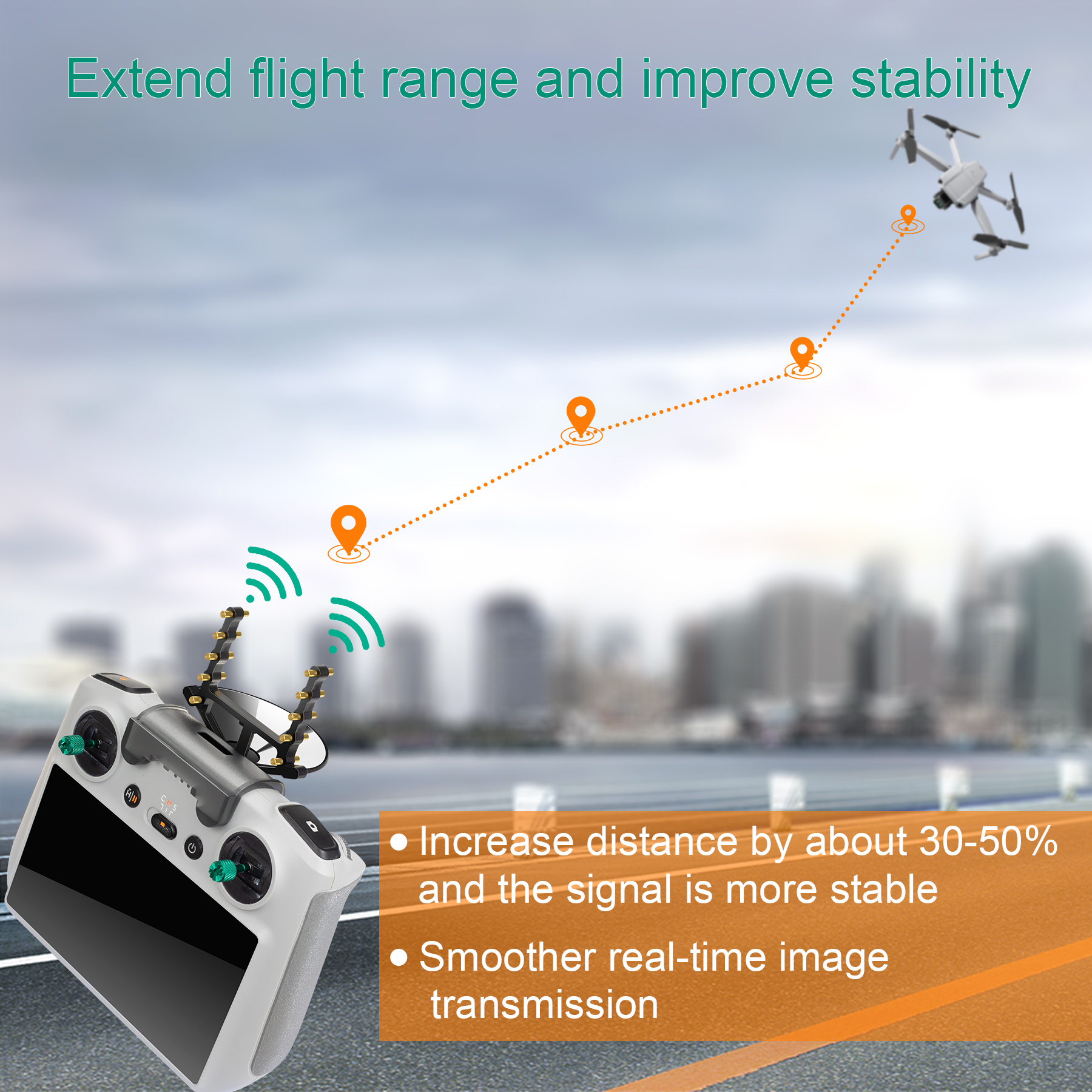 Antenna Signal Booster with Br – Drone Tablet Mount recenzja i cena