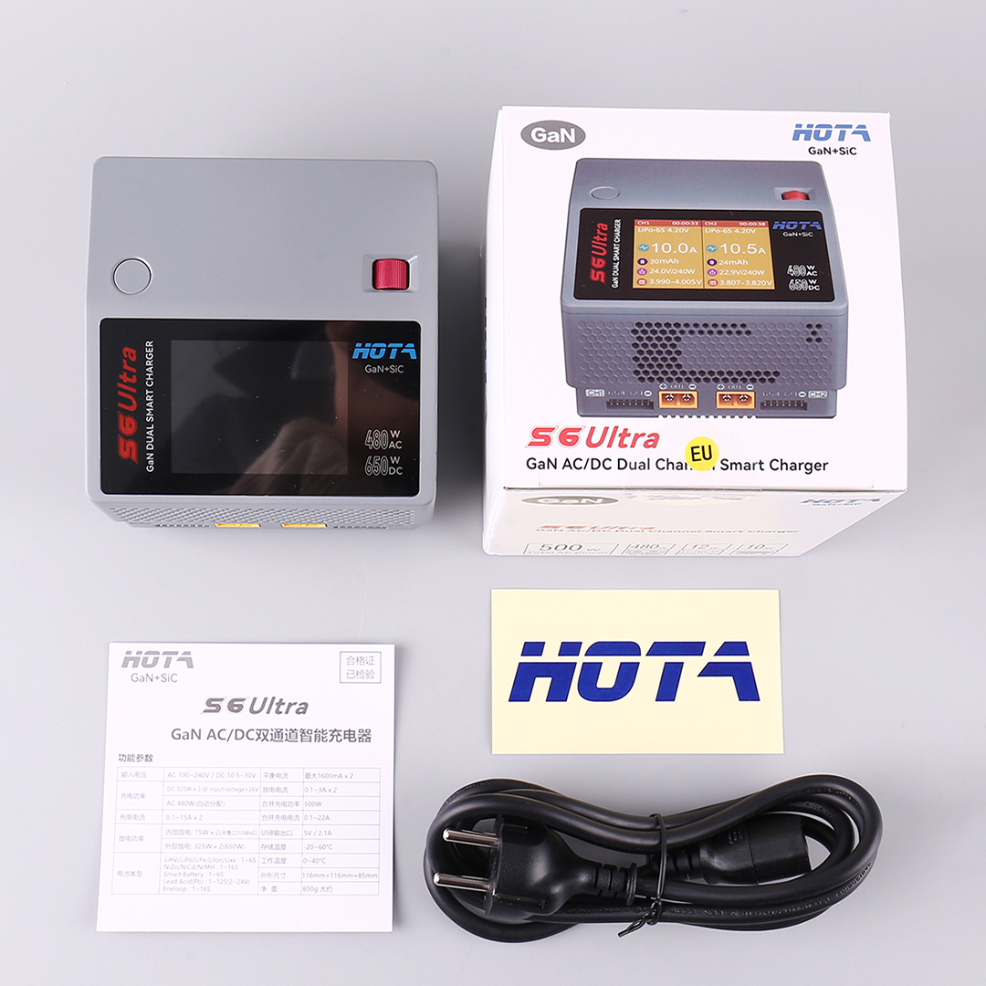 HOTA S6 Ultra Gallium Nitride  – Drone Battery Charger recenzja i cena