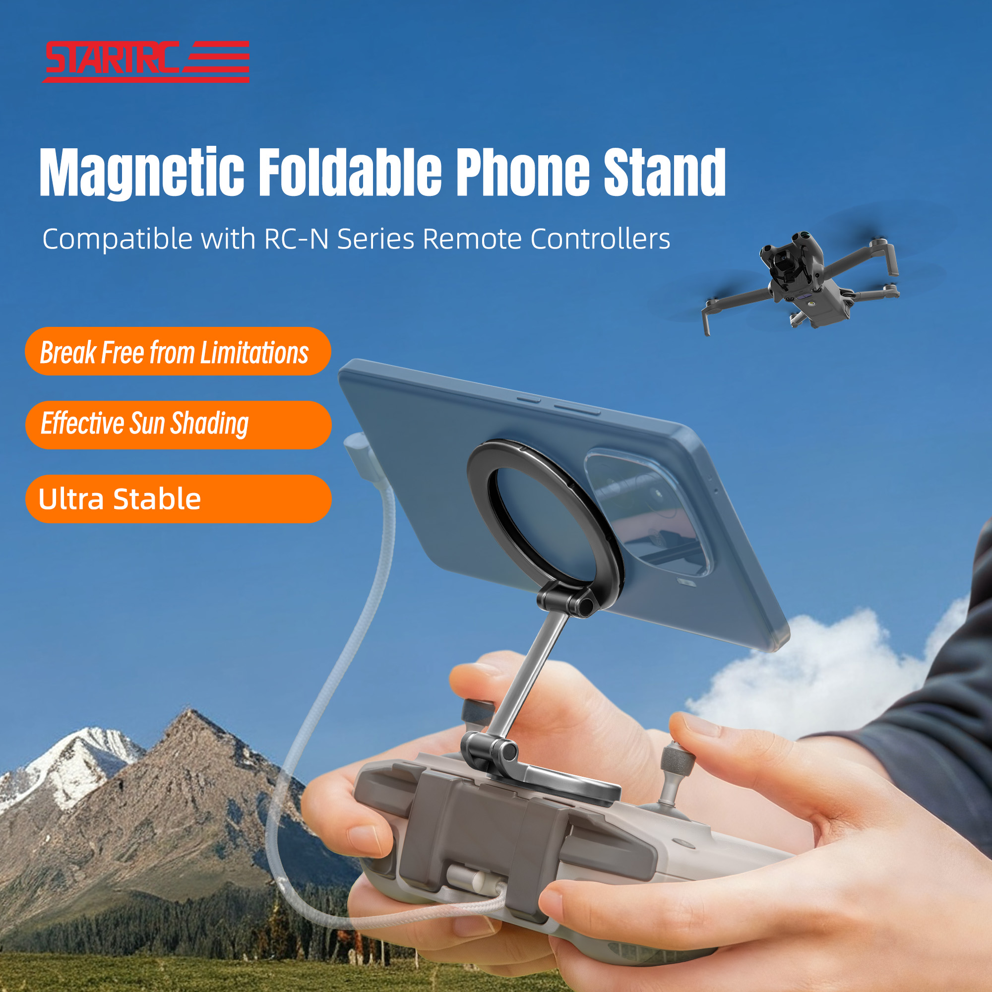 STARTRC Magnetic Phone Mount F – Drone Tablet Mount recenzja i cena