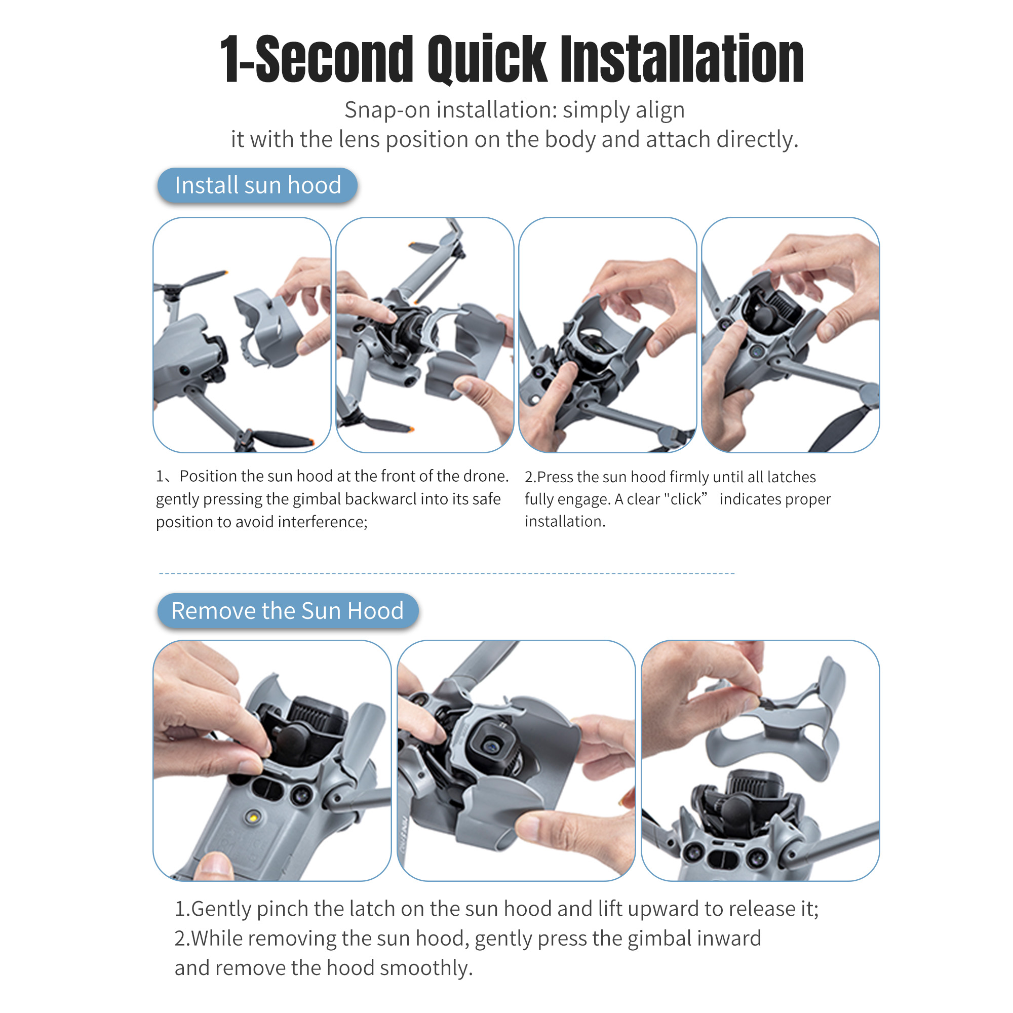 Sunshade Lens Hood For DJI Min – Drone Sun Shade recenzja i cena