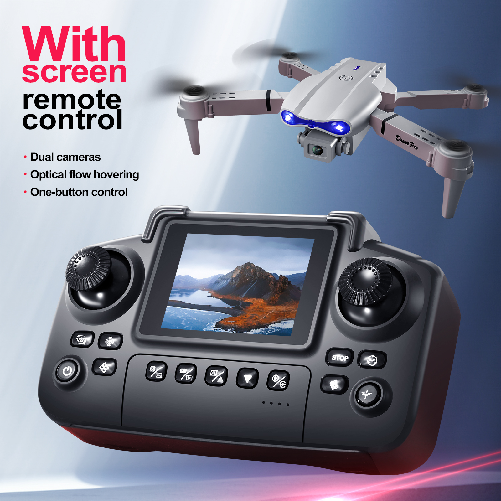 2025 New E88 E99 Upgraded Dron – Drone Controller Screen recenzja i cena