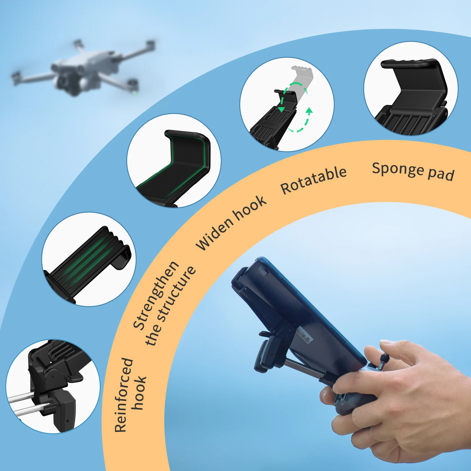 Tablet Extended Bracket Mount  – Drone Tablet Mount recenzja i cena