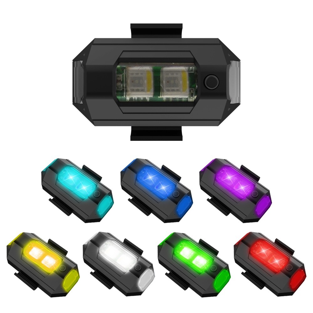 1PC 7 Color Mini USB Charging  – Drone Strobe Light recenzja i cena