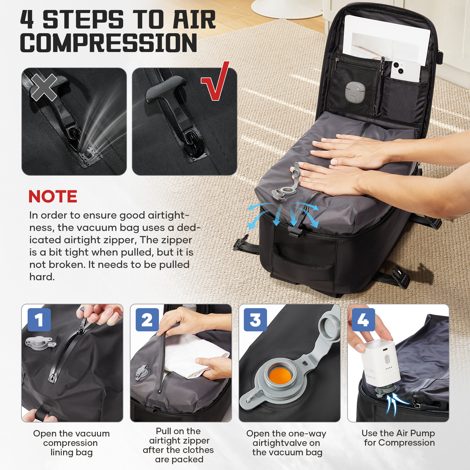 Women Backpack Vacuum Backpack – Drone Backpack recenzja i cena