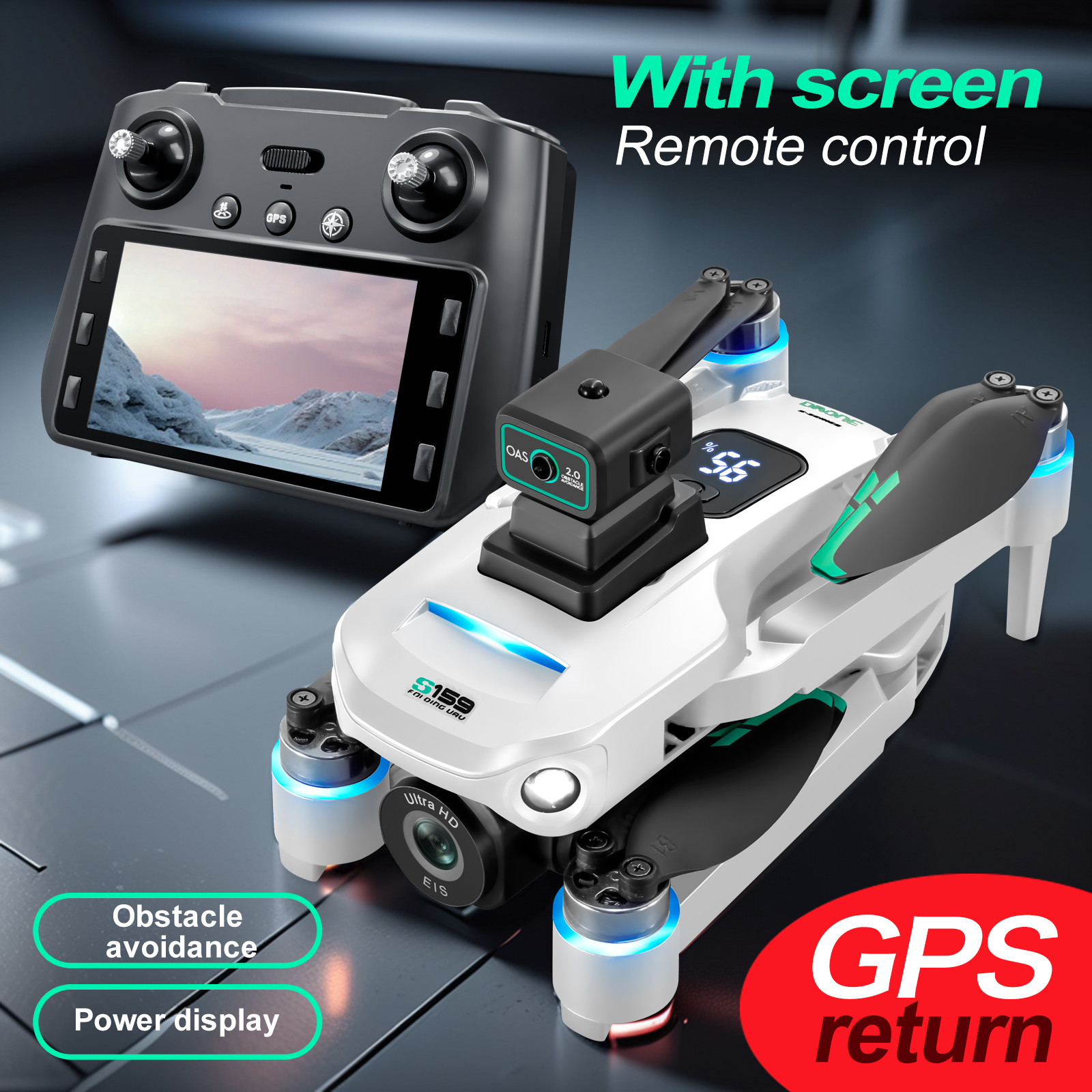S159 GPS Drone 4K Profesional  – Drone Battery Adapter recenzja i cena