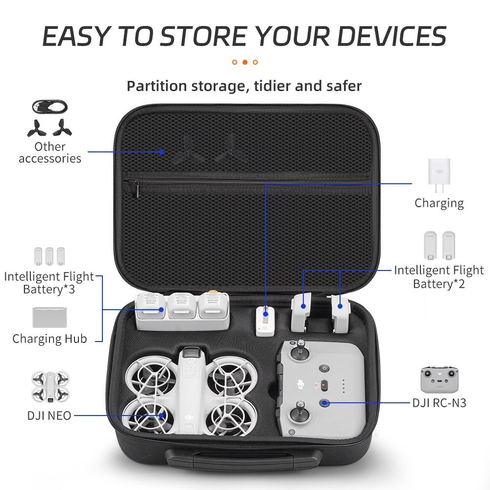 XFJI Carrying Case Compatible  – Drone Hard Shell Case recenzja i cena
